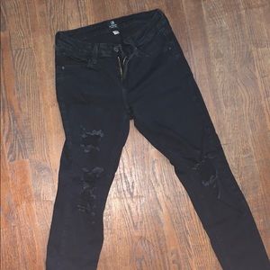 Ripped Skinny Black Jeans